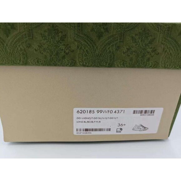 Gucci Women’s GG Rhyton Canvas Leather Low Top Sneakers Multicolor EU36.5 620185 - Picture 10 of 12